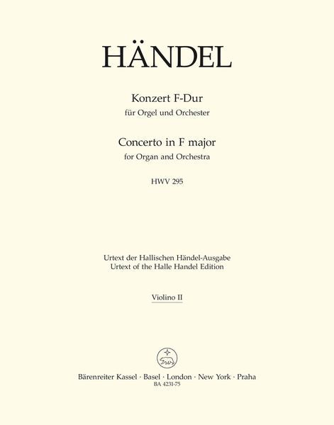 Handel: Organ Concerto No. 13 in F Major, HWV 295