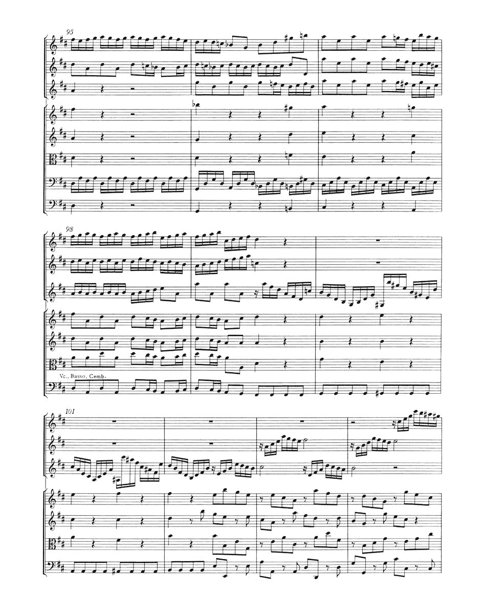 Bach: Concerto for 3 Violins, Strings and Basso continuo in D Major