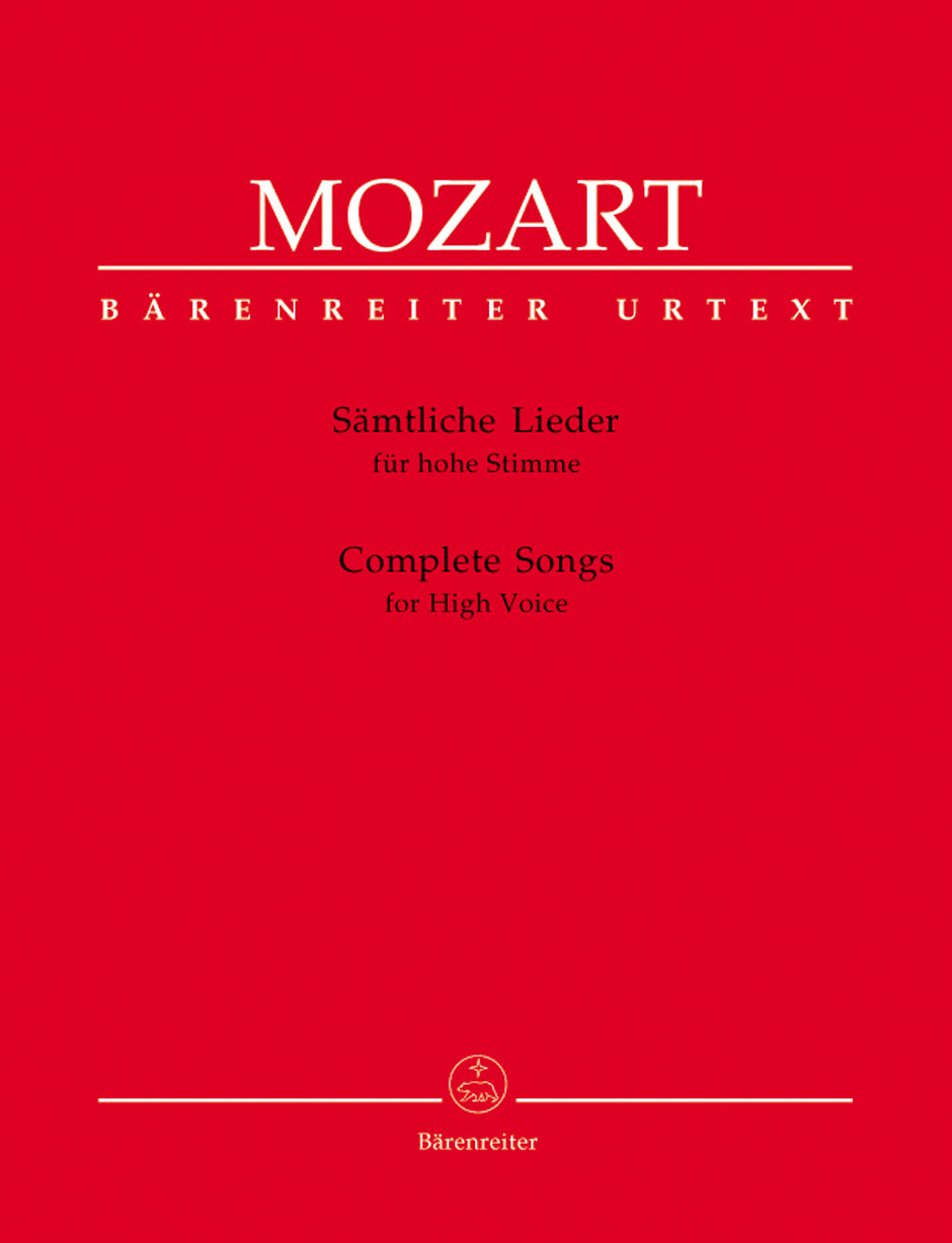 Mozart: Complete Songs for High Voice