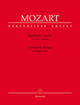 Mozart: Complete Songs for High Voice