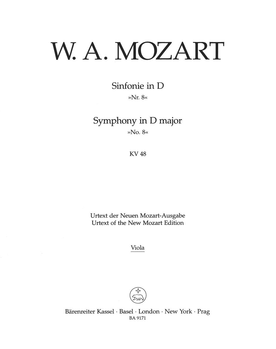 Mozart: Symphony No. 8 in D Major, K. 48