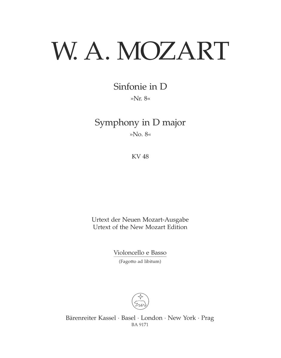 Mozart: Symphony No. 8 in D Major, K. 48