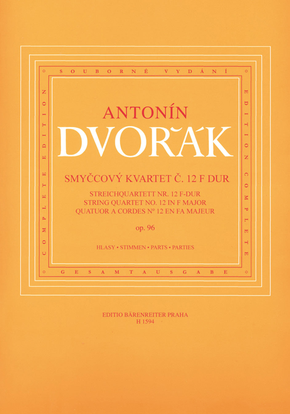 Dvořák: String Quartet No. 12 in F Major, Op. 96 ("American Quartet")