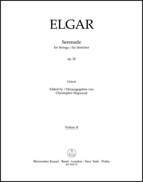 Elgar: Serenade for Strings, Op. 20