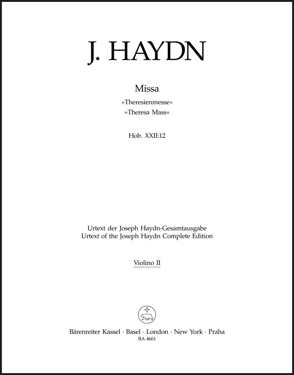 Haydn: Missa in B-flat Major, Hob. XXII:12