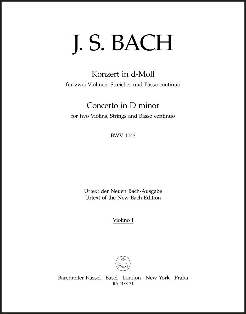 Bach: Concerto for 2 Violins in D Minor, BWV 1043