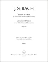 Bach: Concerto for 2 Violins in D Minor, BWV 1043