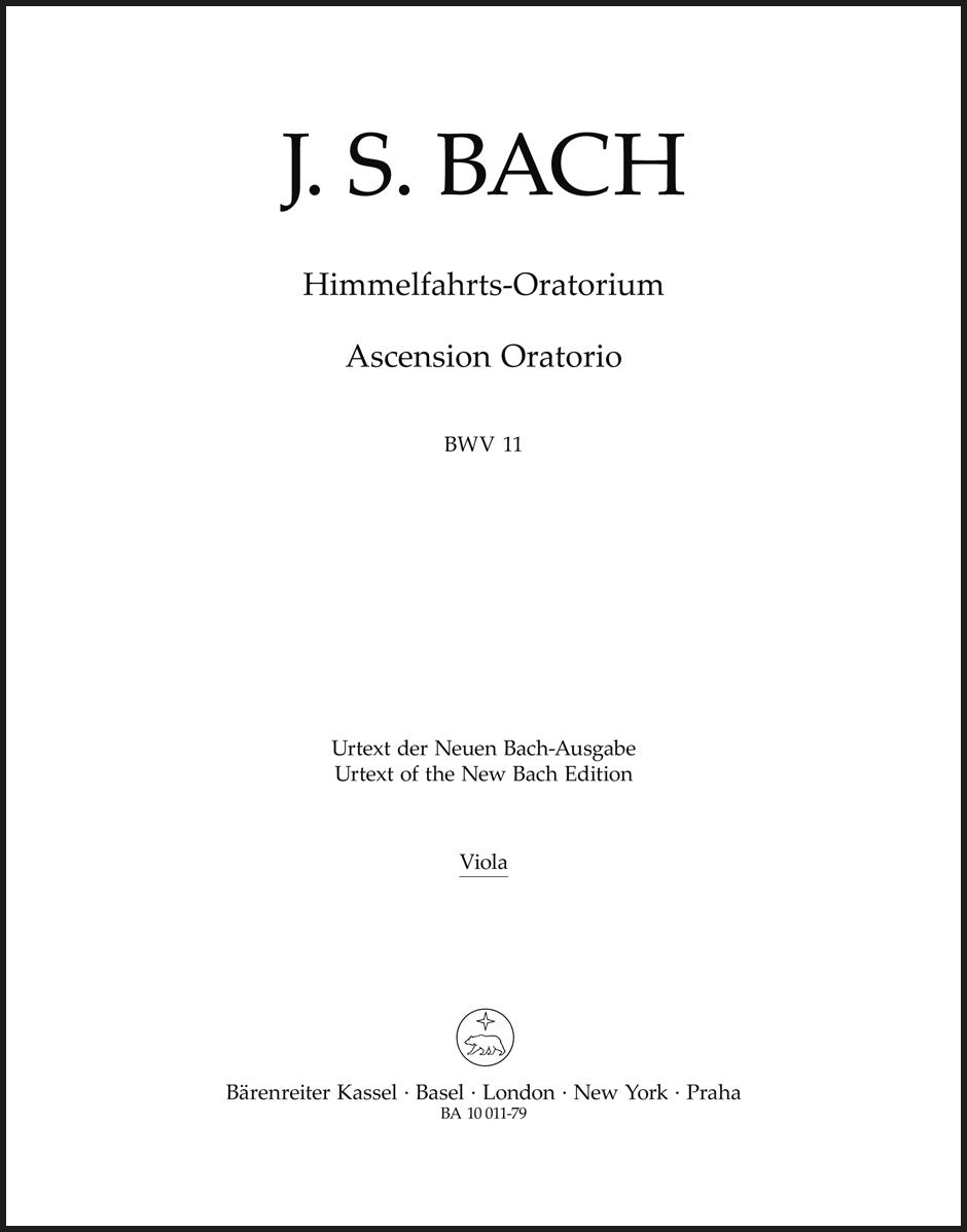 Bach: Ascension Oratorio, BWV 11