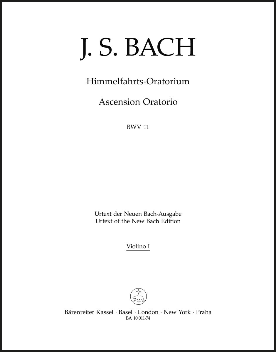 Bach: Ascension Oratorio, BWV 11