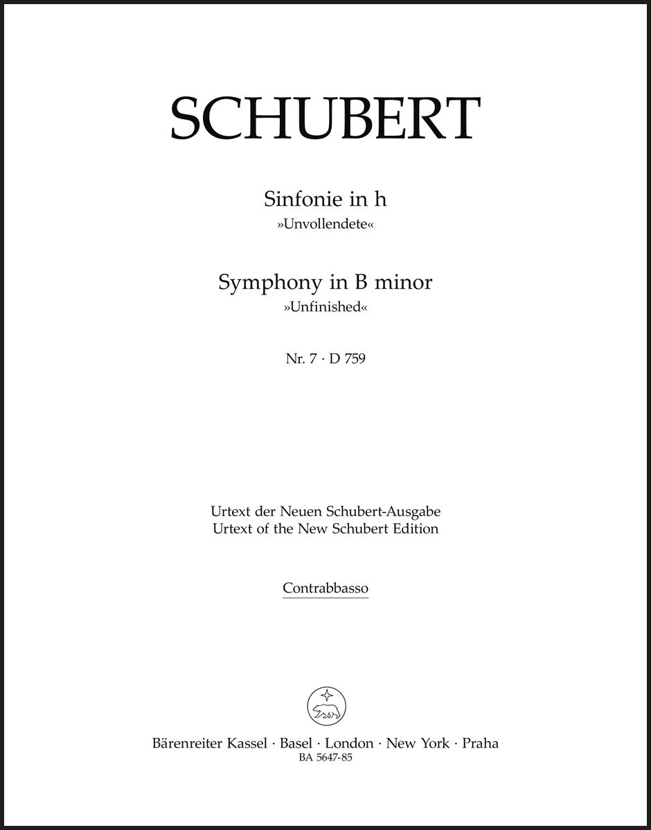 Schubert: Symphony No. 7 in B Minor, D 759 ("Unfinished")