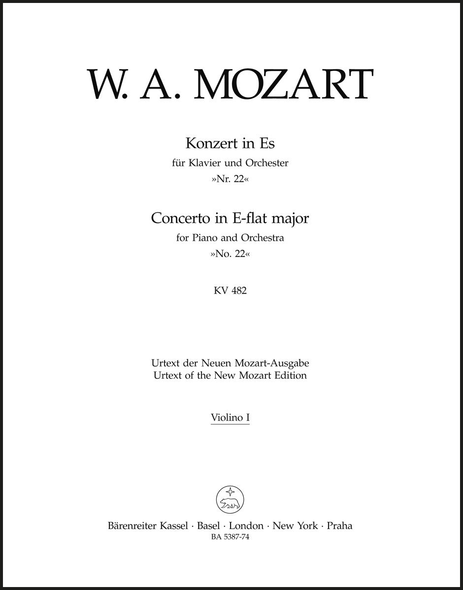 Mozart: Piano Concerto No. 22 in E-flat Major, K. 482