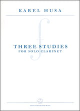 Husa: Three Studies for Solo Clarinet