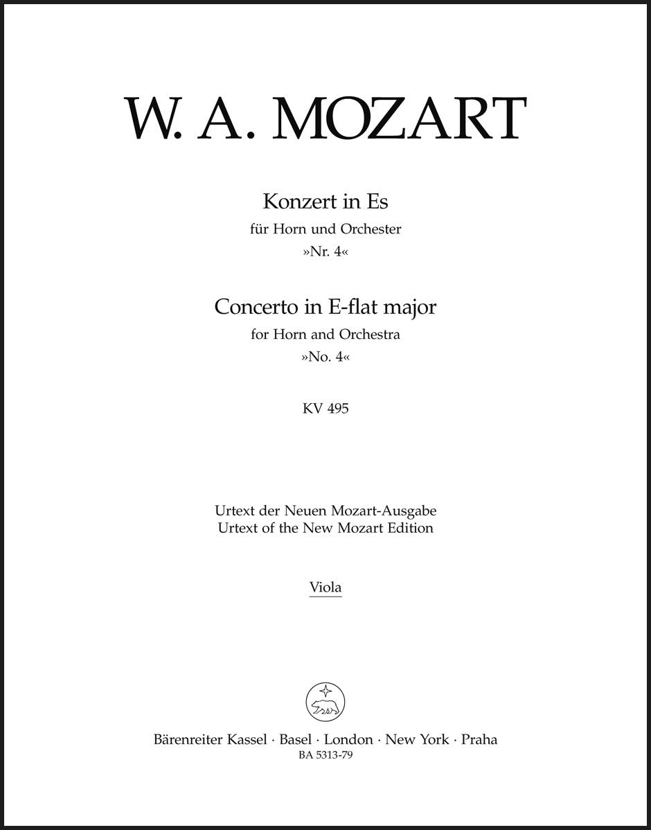 Mozart: Horn Concerto No. 4 in E-flat Major, K. 495