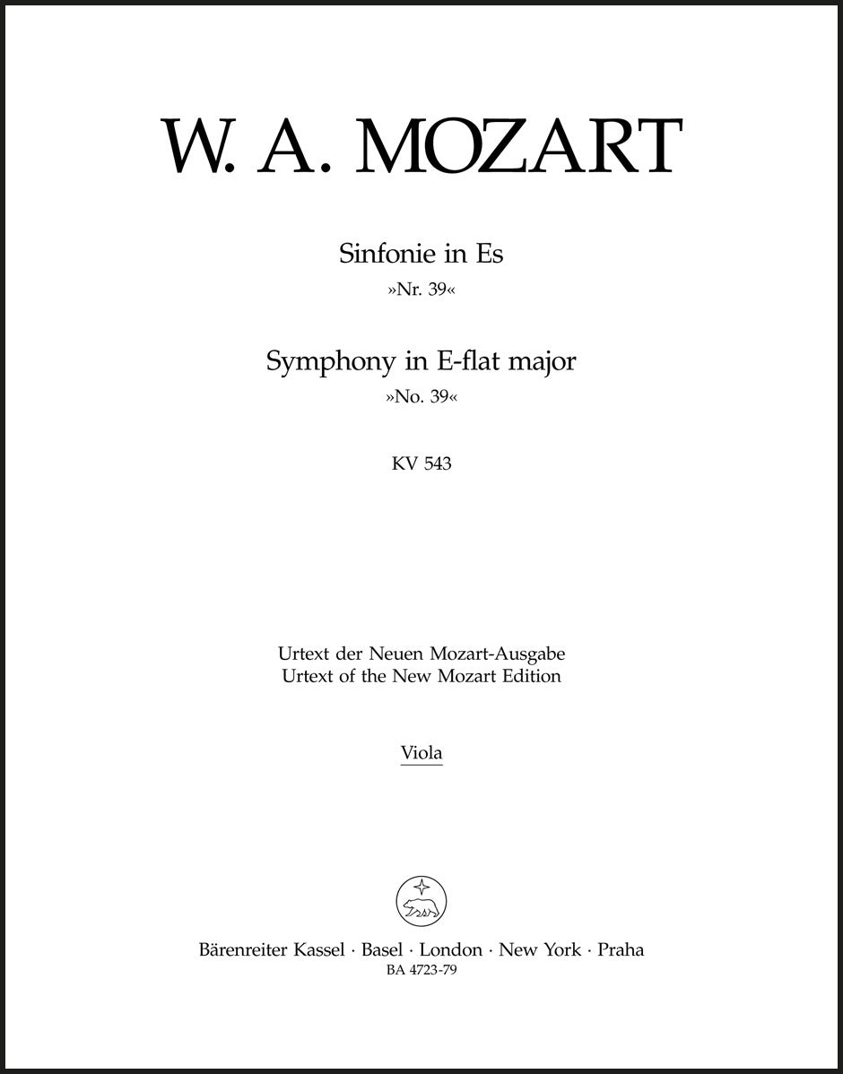 Mozart: Symphony No. 39 in E-flat Major, K. 543