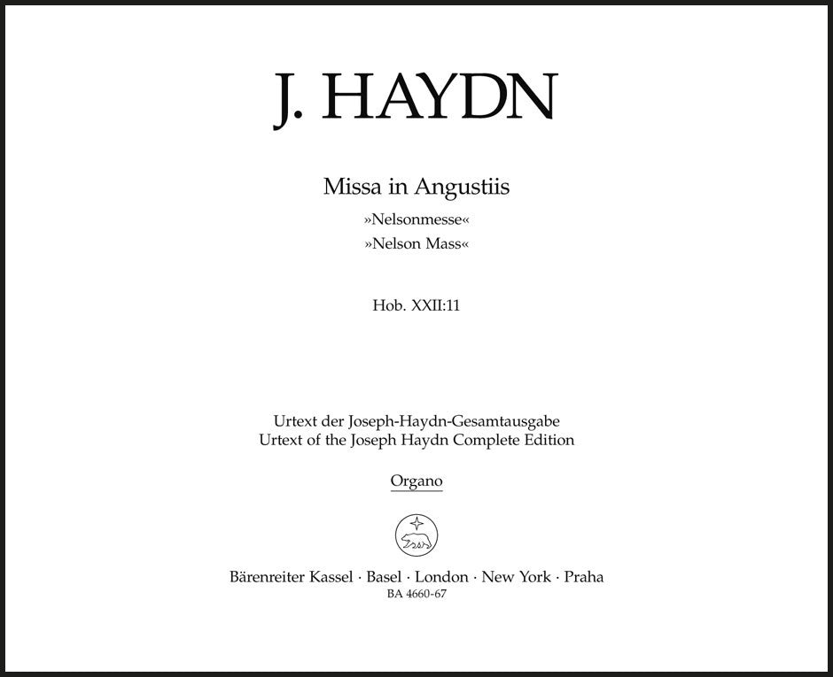 Haydn: Missa in Angustiis, Hob. XXII:11