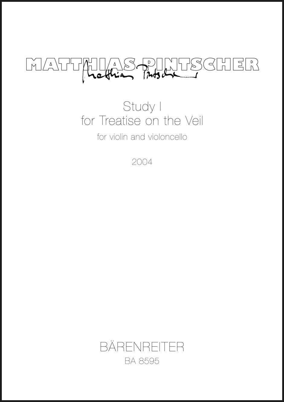 Pintscher: Study I for Treatise on the Veil