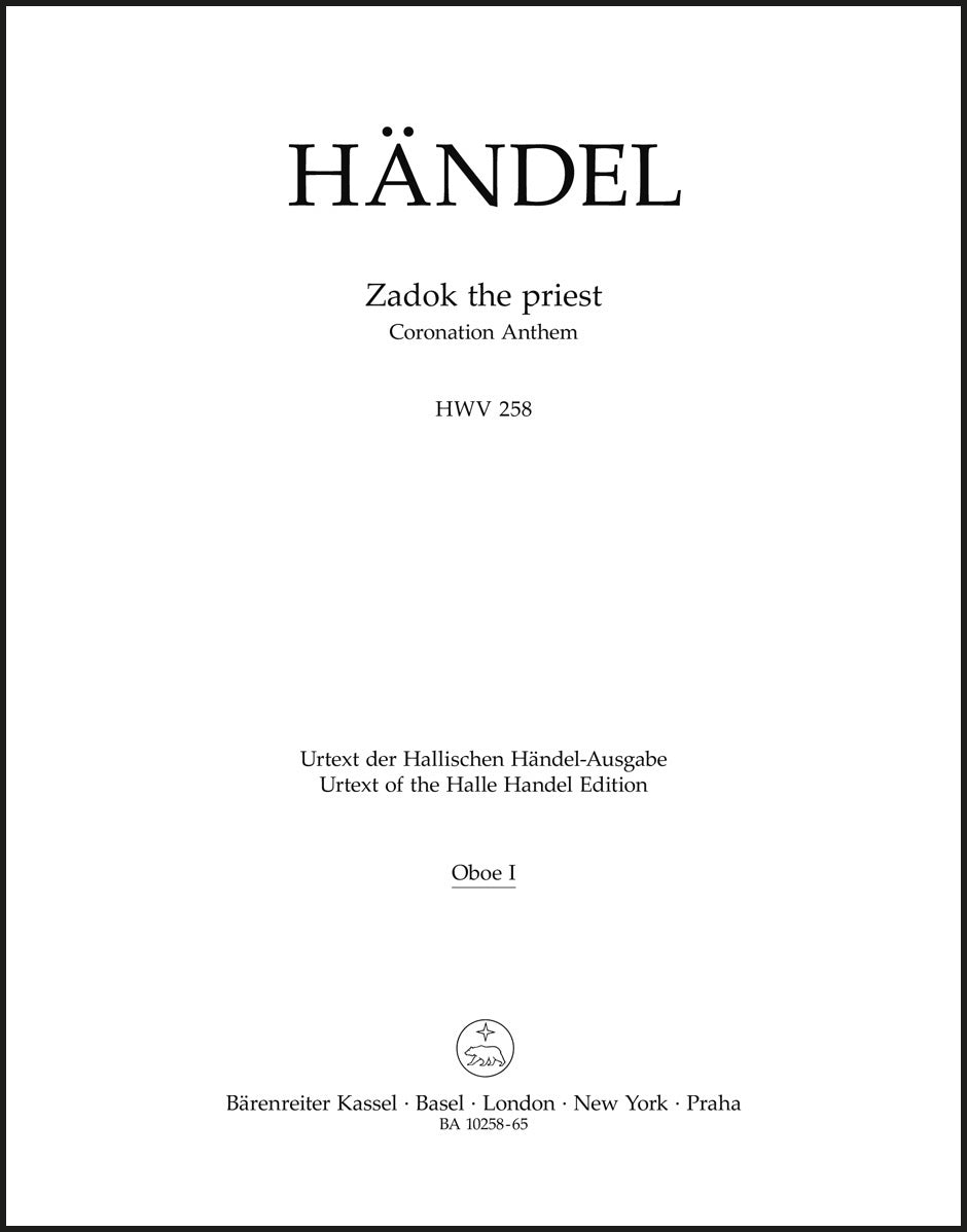 Handel: Zadok the Priest, HWV 258