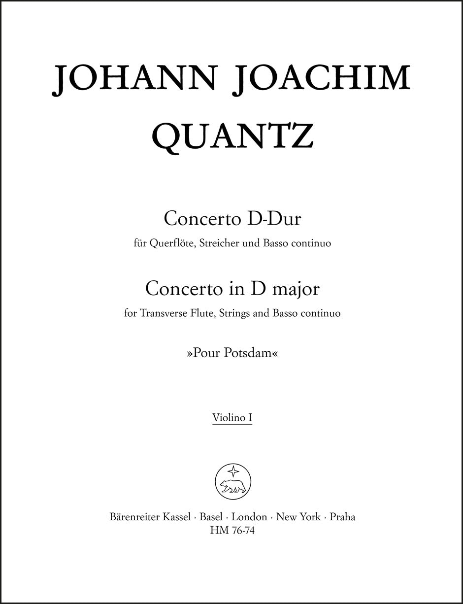 Quantz: Flute Concerto in D Major ("Pour Potsdam")