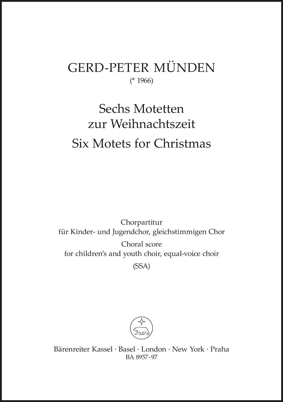 Münden: 6 Motets for Christmas