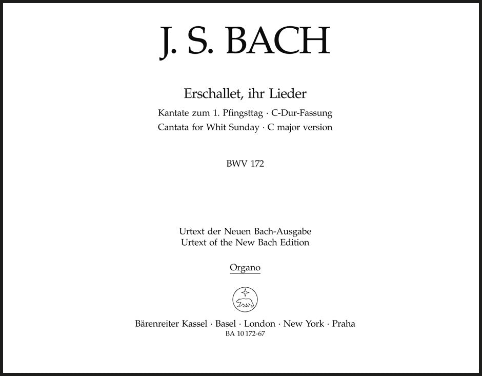 Bach: Erschallet, ihr Lieder, BWV 172