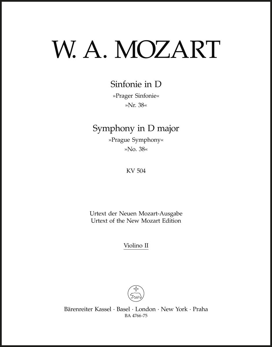 Mozart: Symphony No. 38 in D Major, K. 504 ("Prague")