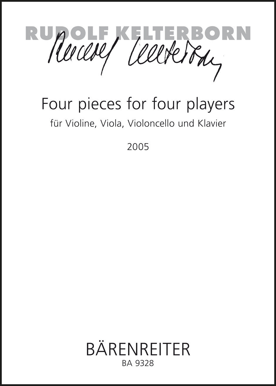 Kelterborn: Four pieces for four players