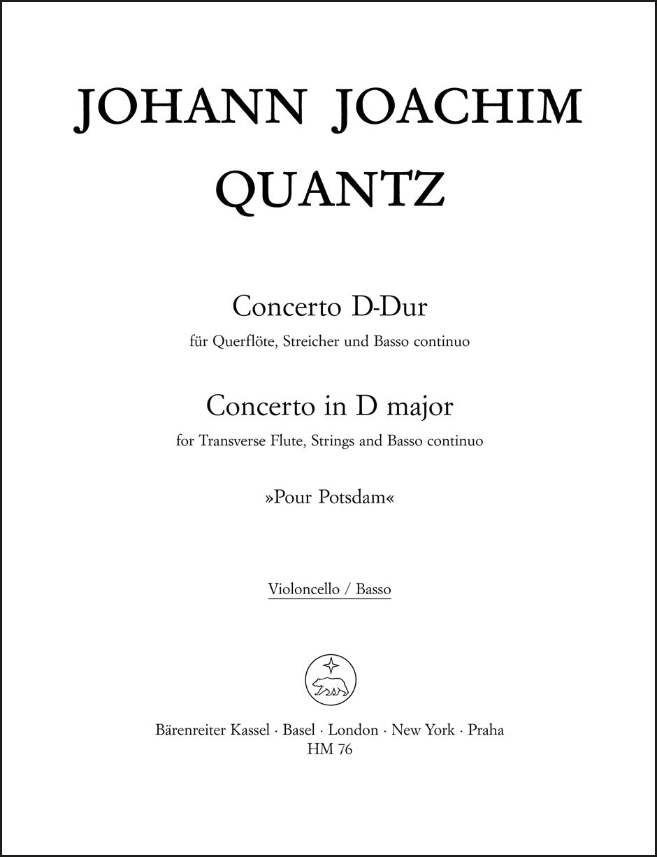 Quantz: Flute Concerto in D Major ("Pour Potsdam")