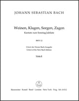 Bach: Weinen, Klagen, Sorgen, Zagen, BWV 12