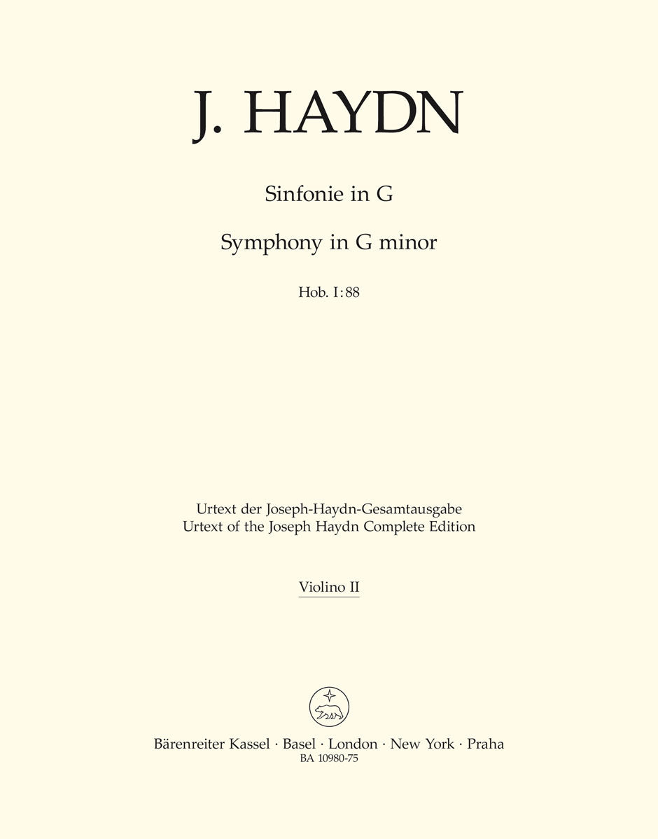 Haydn: Symphony in G Major, Hob. I:88