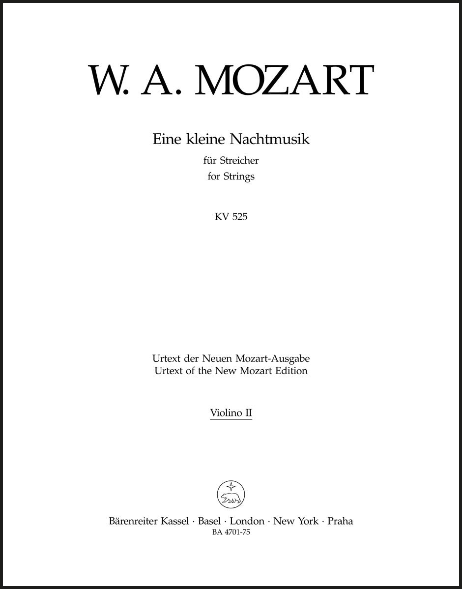 Mozart: Eine kleine Nachtmusik for Strings, K. 525