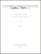 Pintscher: a twilight's song