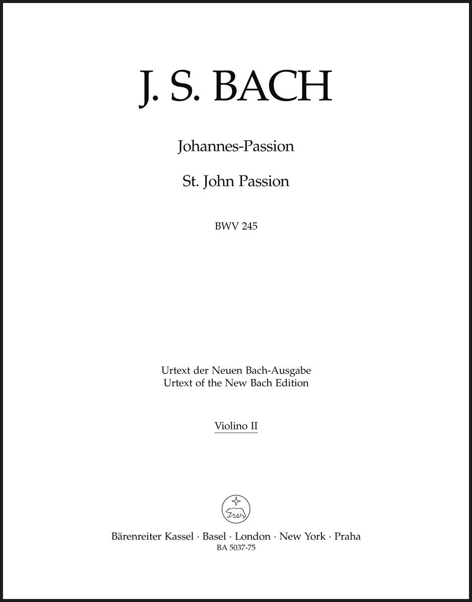 Bach: St. John Passion, BWV 245