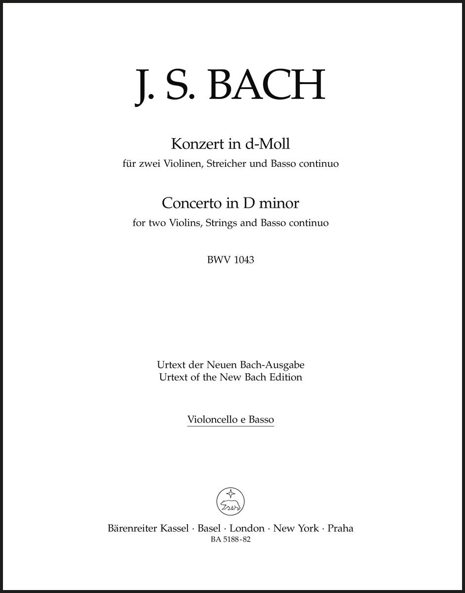 Bach: Concerto for 2 Violins in D Minor, BWV 1043