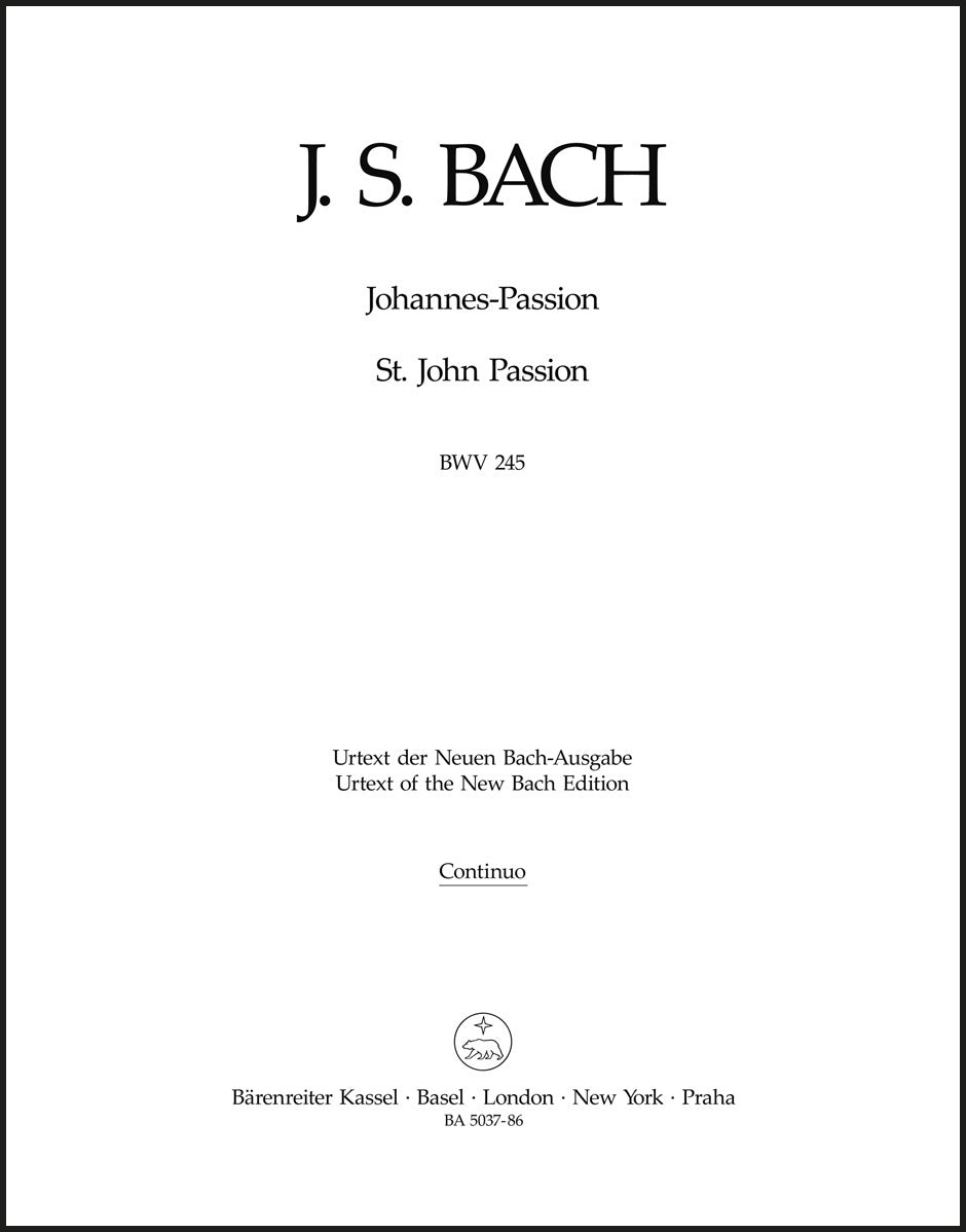 Bach: St. John Passion, BWV 245