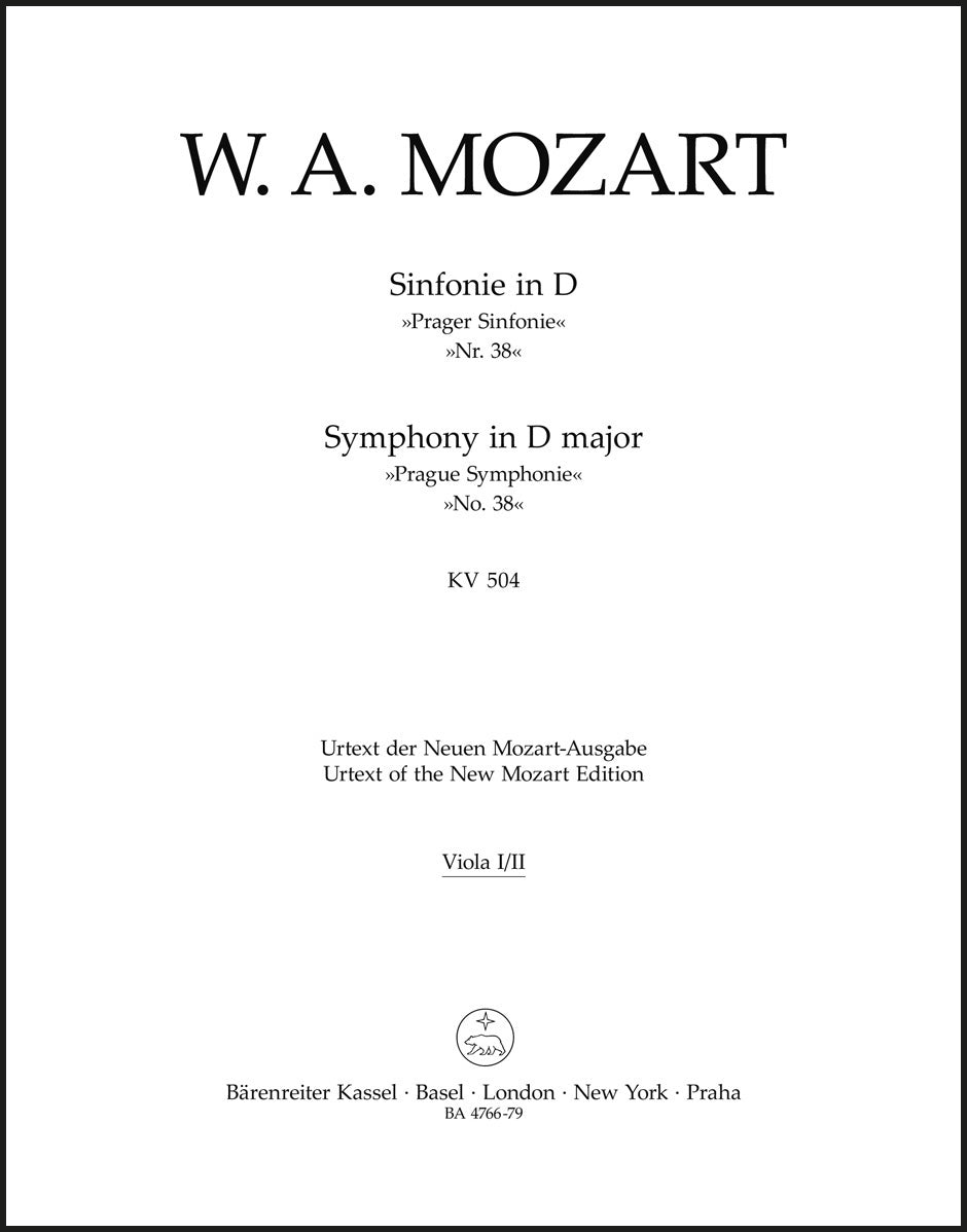 Mozart: Symphony No. 38 in D Major, K. 504 ("Prague")