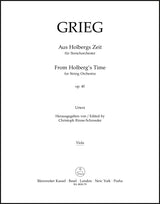 Grieg: From Holberg's Time, Op. 40 (Version for String Orchestra)