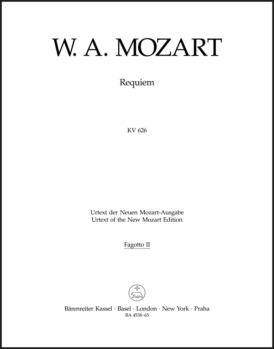 Mozart: Requiem, K. 626 (completed by Süssmayr)