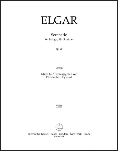 Elgar: Serenade for Strings, Op. 20