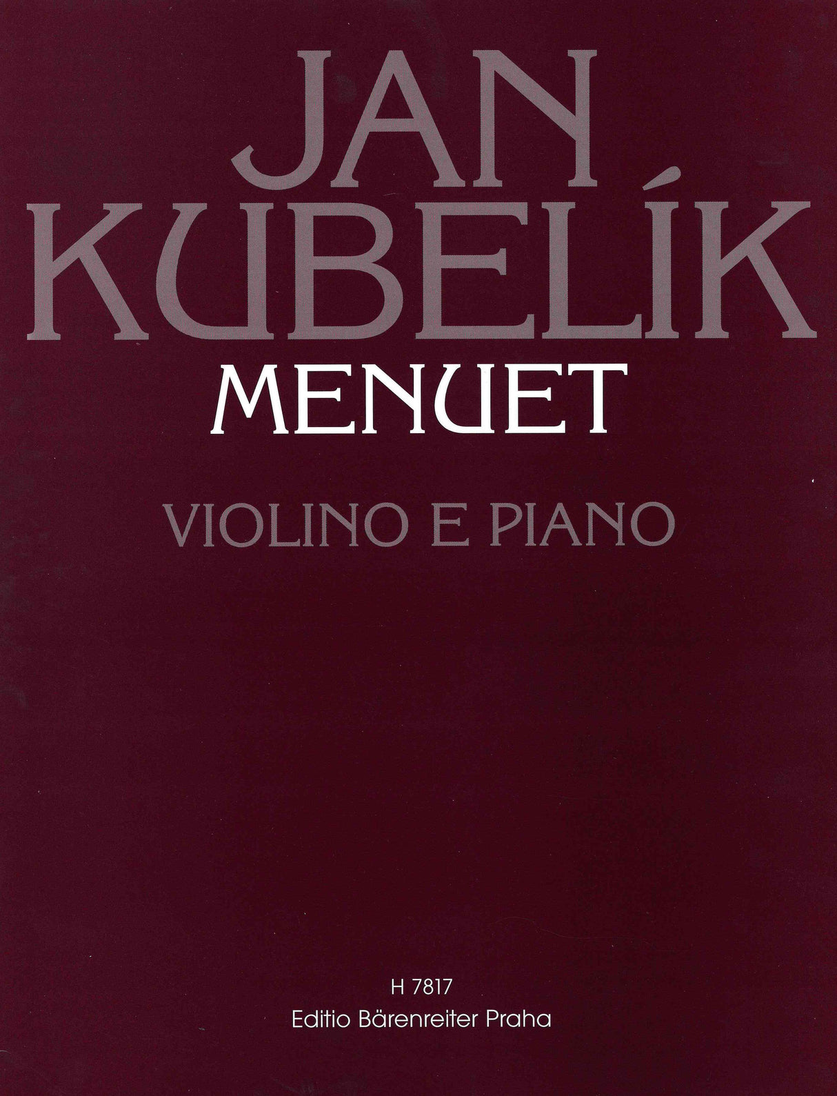 Kubelík: Menuet