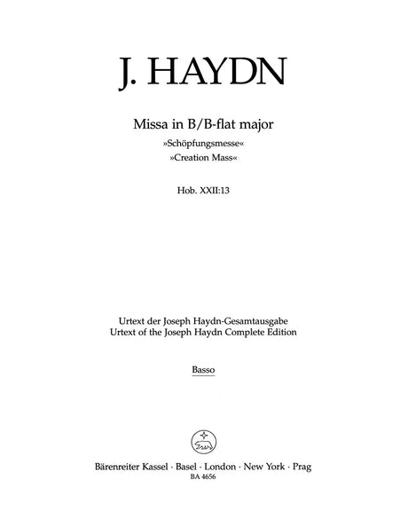 Haydn: Missa solemnis in B-flat Major, Hob. XXII:13