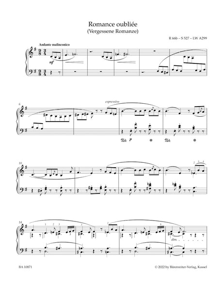 Liszt: Piano Pieces from the Years 1880–1885