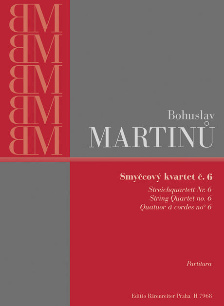 Martinů: String Quartet No. 6