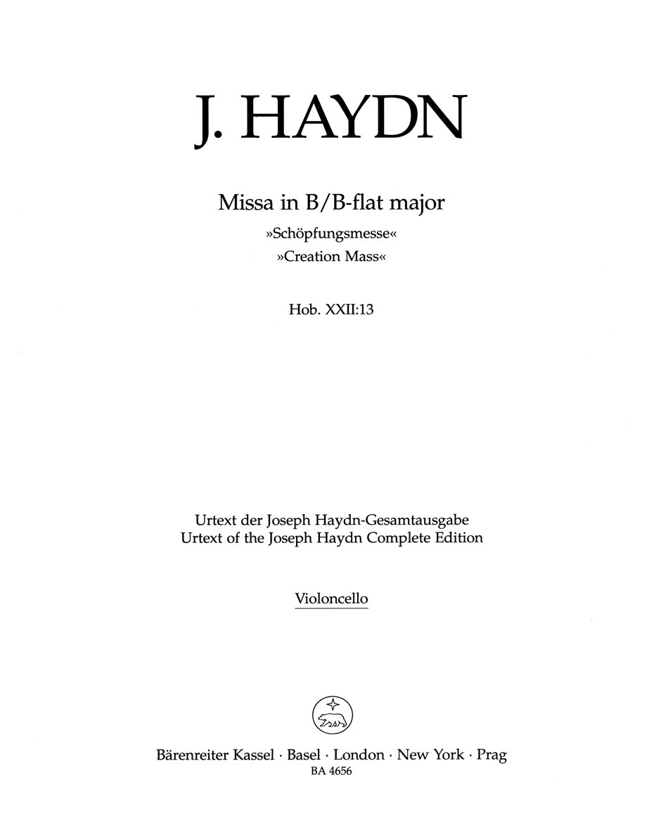 Haydn: Missa solemnis in B-flat Major, Hob. XXII:13