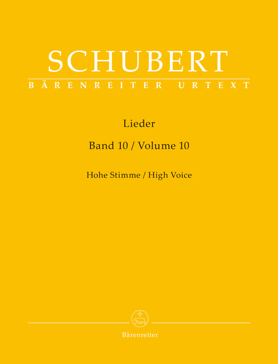 Schubert: Lieder - Volume 10