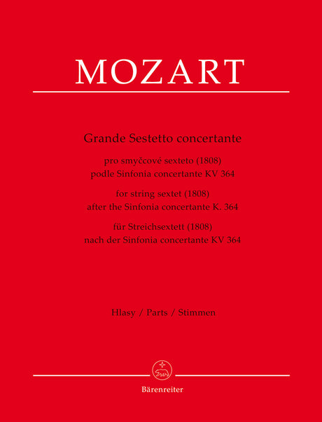 Mozart: Grande sestetto concertante (arr. for string sextet)