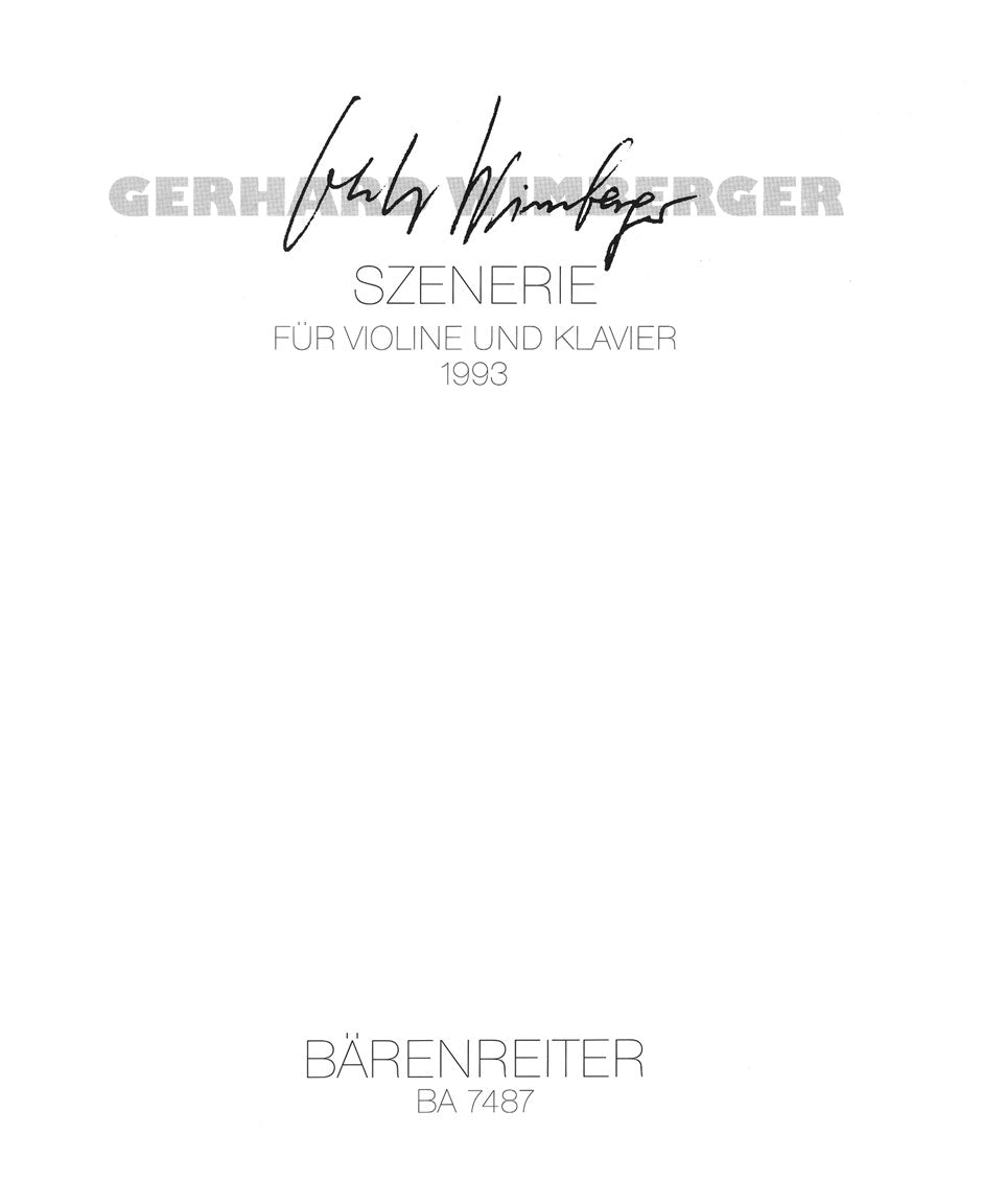 Wimberger: Szenerie