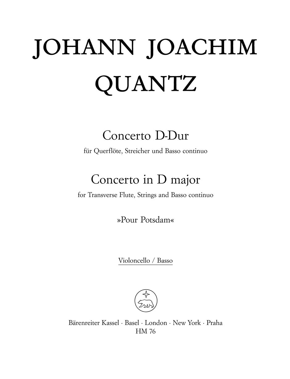 Quantz: Flute Concerto in D Major ("Pour Potsdam")