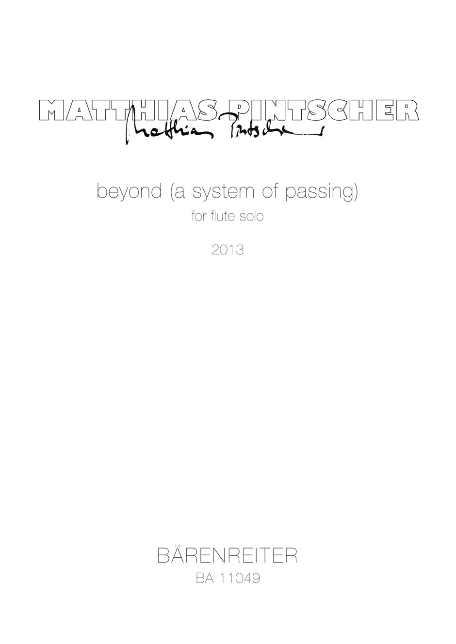 Pintscher: beyond