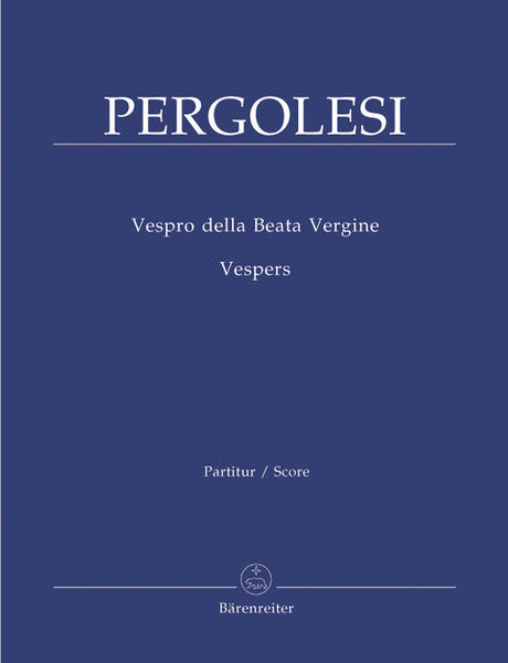 Pergolesi: Vespro della Beata Vergine / Vespers