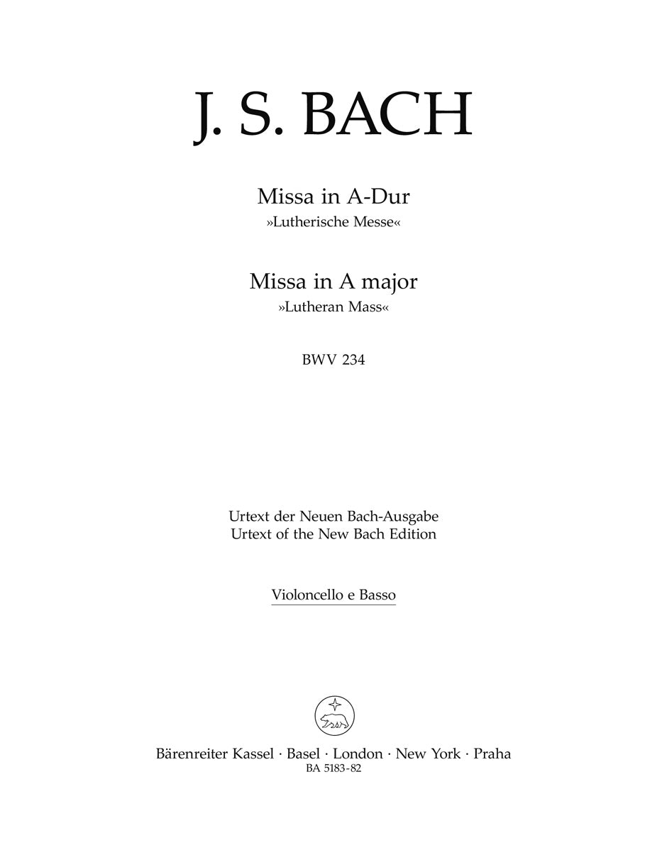 Bach: Missa in A Major, BWV 234